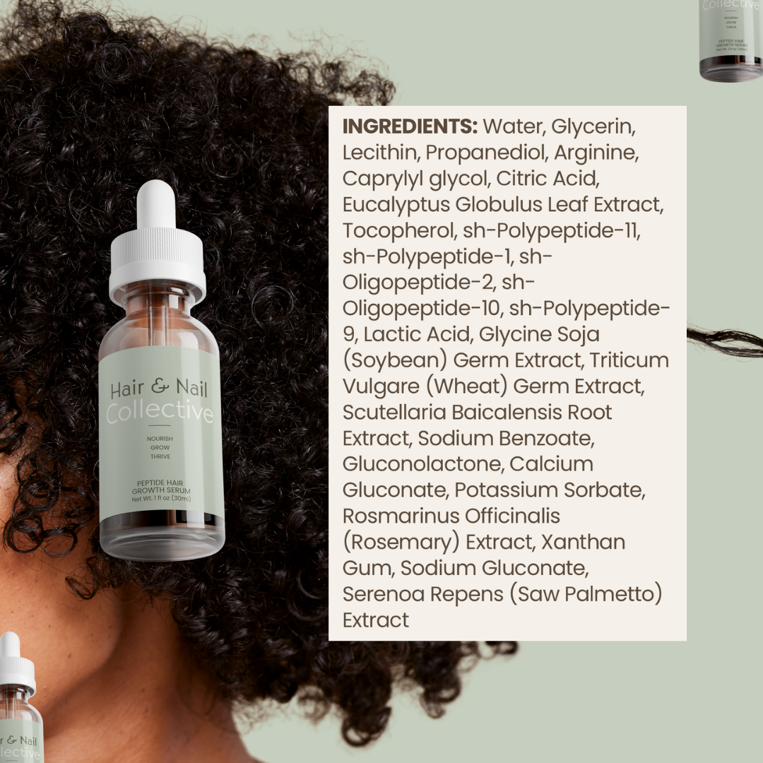 Peptide Hair Growth Serum ingredient list